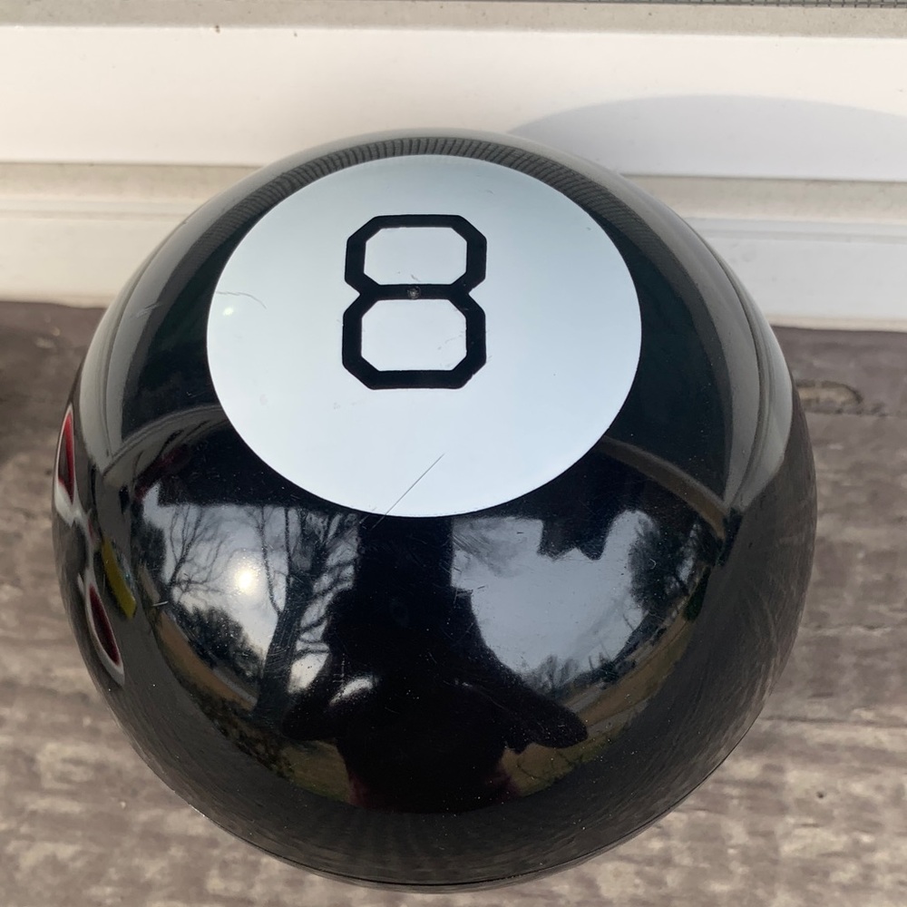 Mattel Black Magic 8 Ball with Blue Display